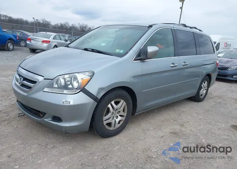 2005 Honda Odyssey Ex из США, поврежденный, VIN 5FNRL38475B082311